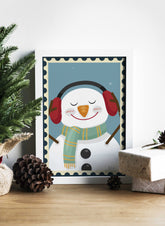 Christmas Snowman Stamp